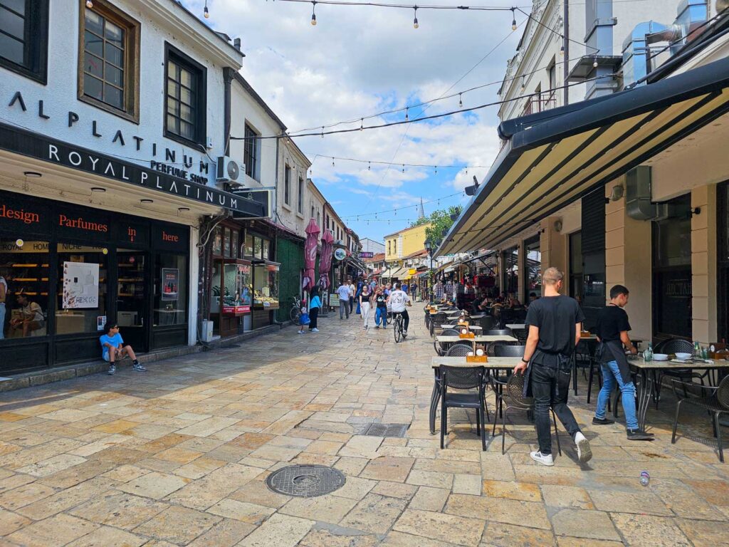 A bite to eat Old Bazaar Skopje, North Macedonia
