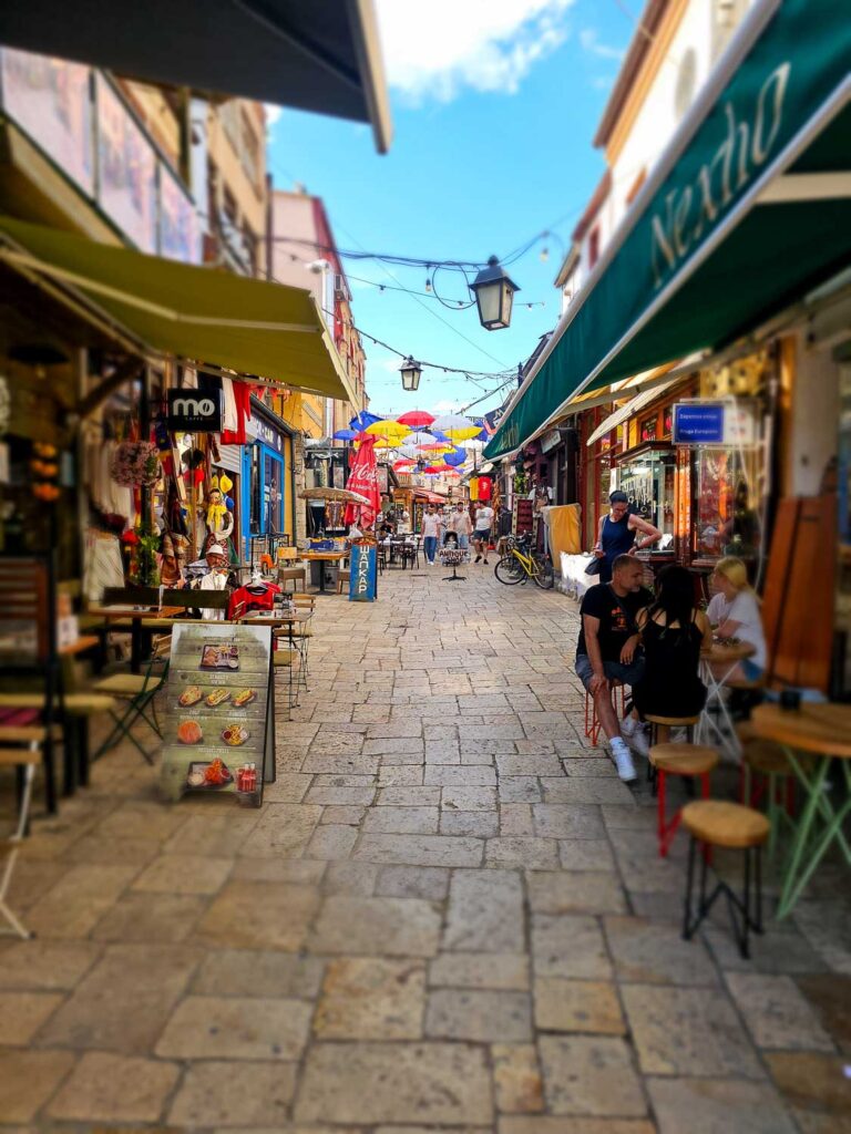 Cafes galore Old Bazaar Skopje, North Macedonia