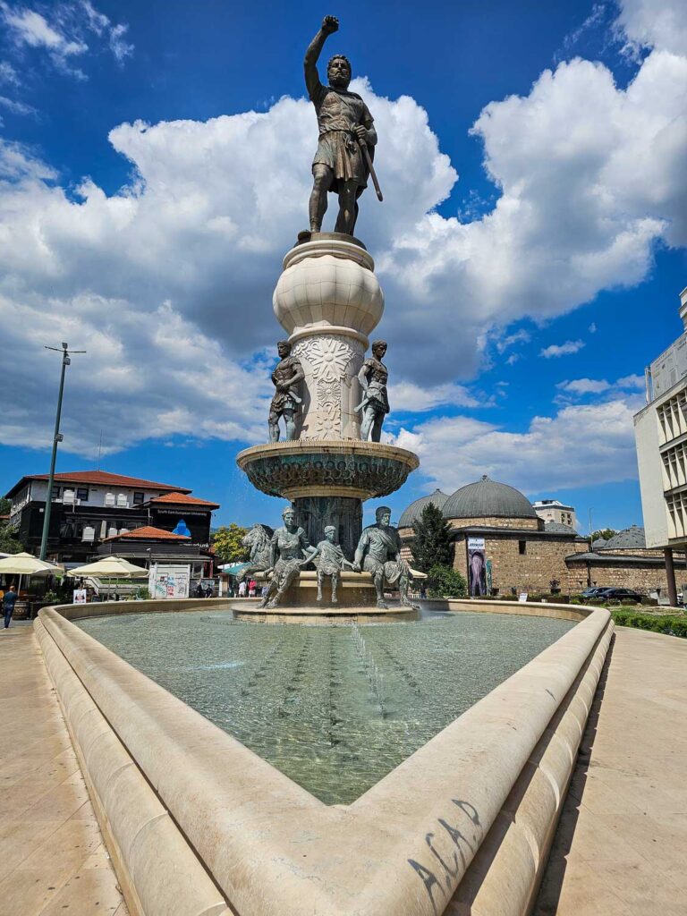 Philip II monument Skopje, North Macedonia