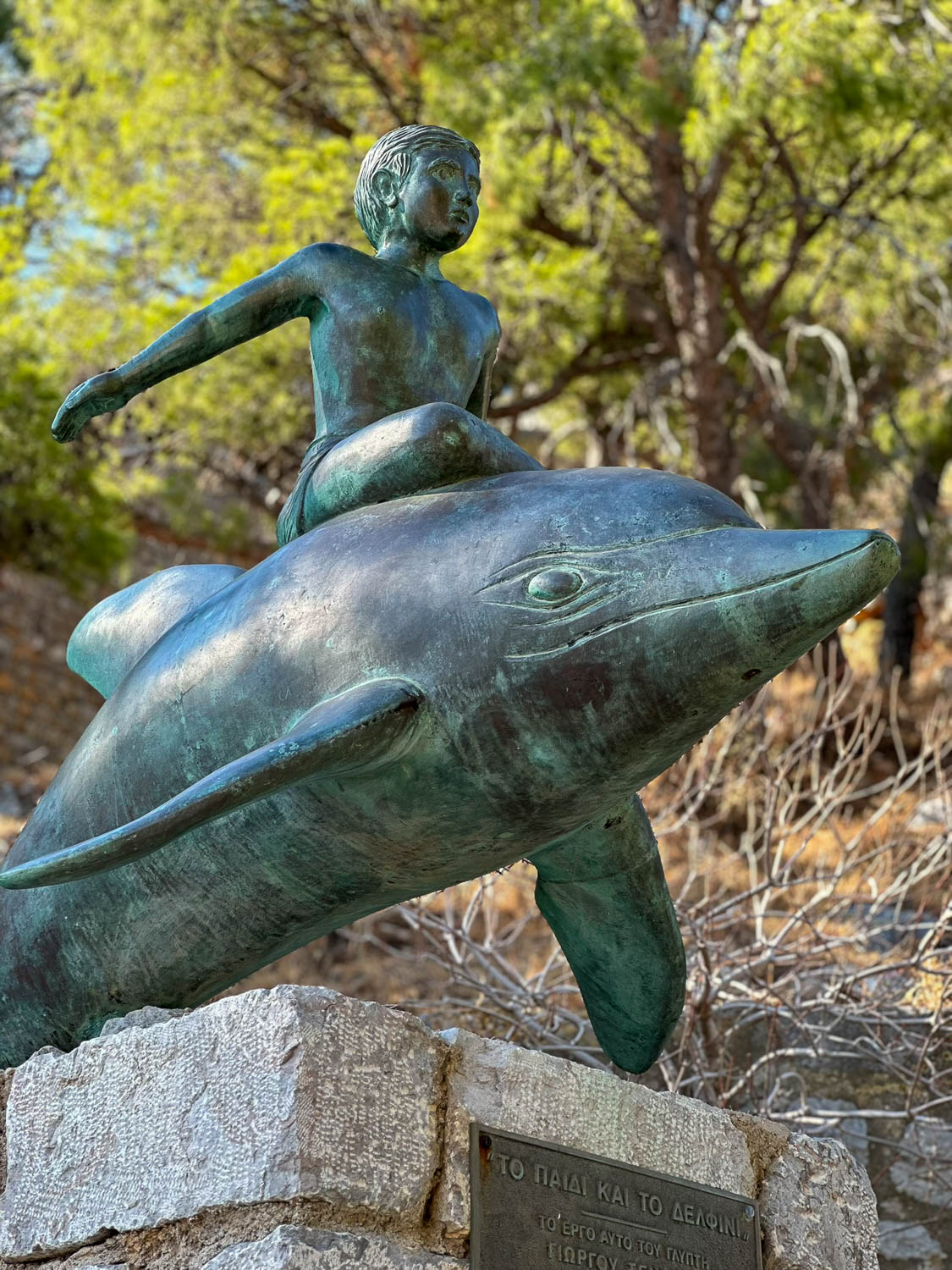 “Boy on a Dolphin”: A symbol of Hydra’s connection to the sea