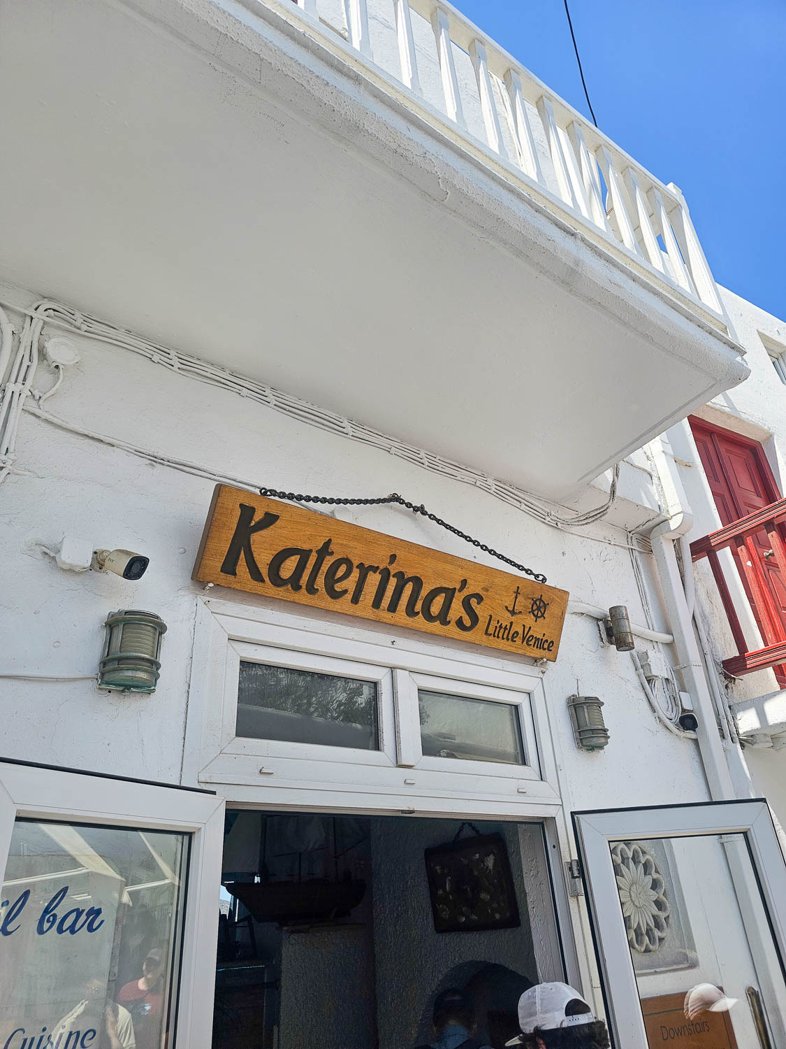 Cocktail bar in Little Venice (Mykonos, Greece)