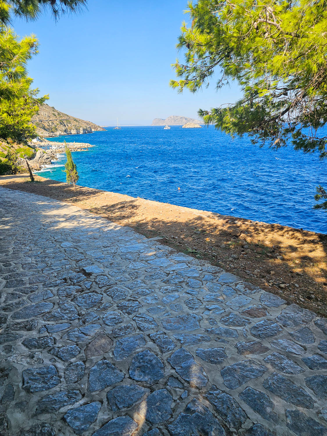 Coastal path toward Kaminia Village Hydra, Greece