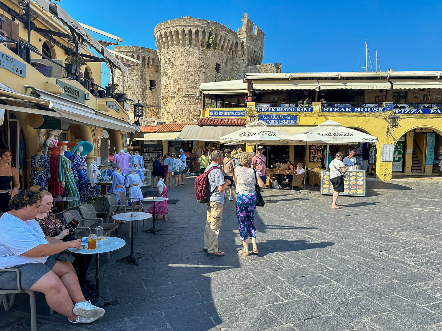 Hippocrates Square, Rhodes Old Town Greece