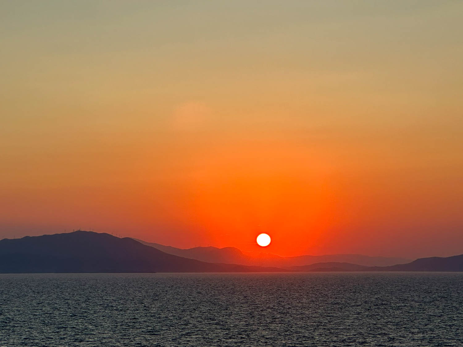 The sunsets from the Hydra coastline are worth waiting around for