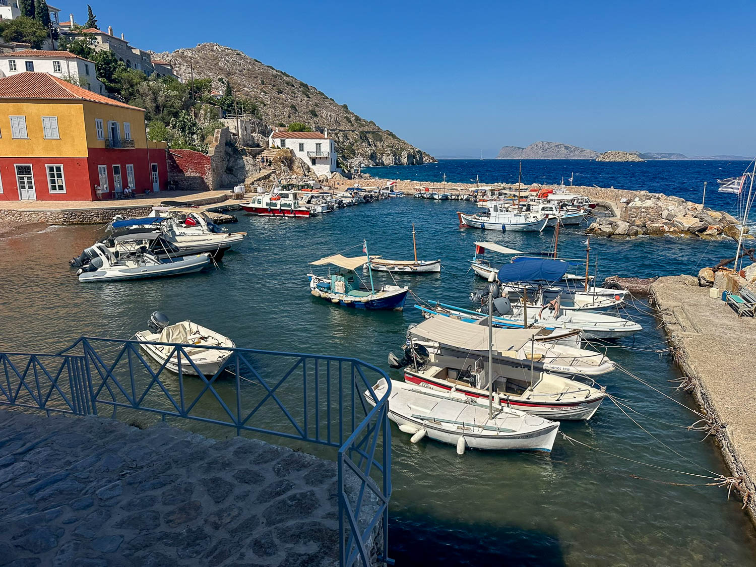 Kaminia Harbor Hydra, Greece