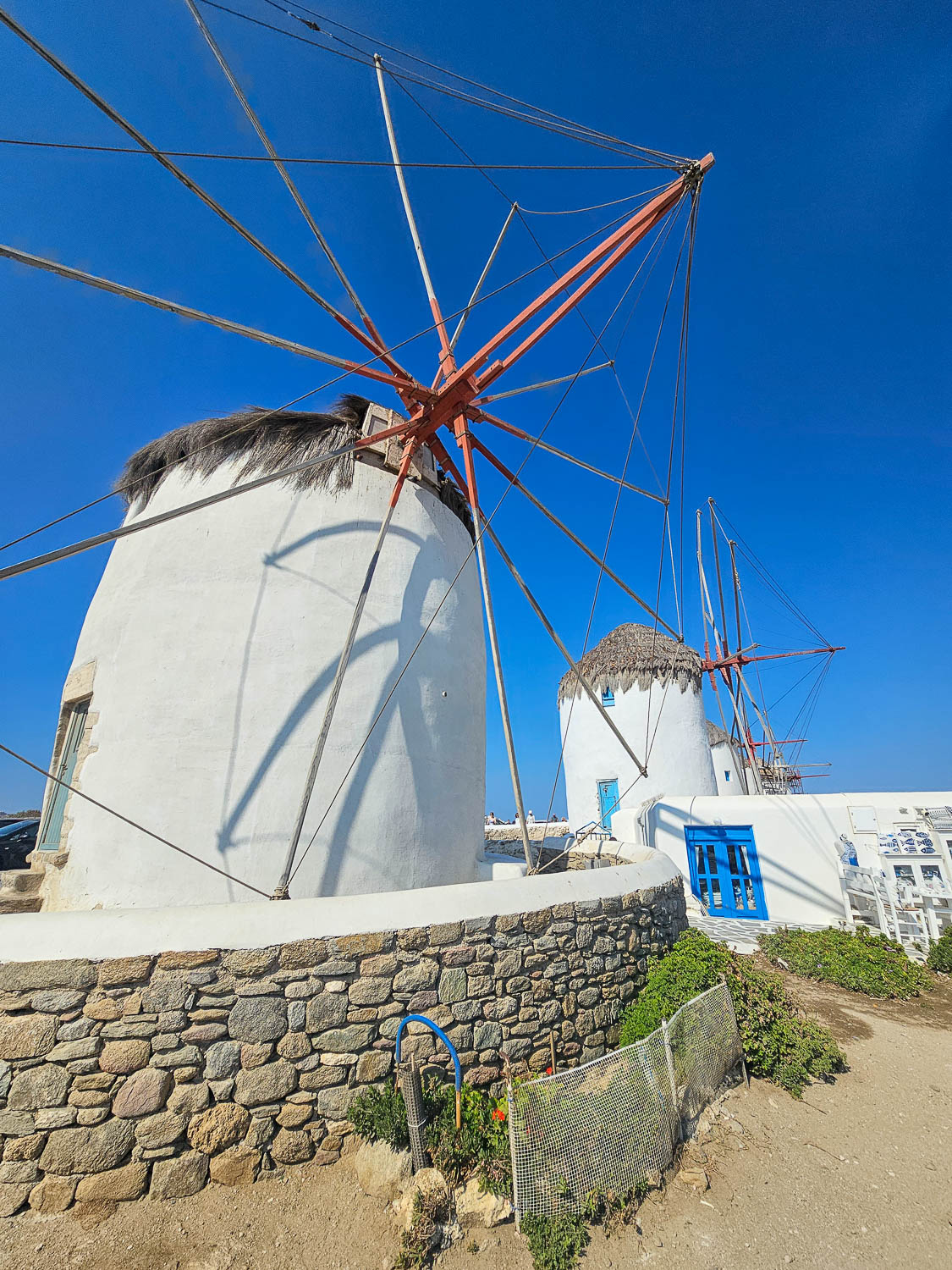 Historic Kato Mili windmills in Mykonos (Mykonos, Greece)