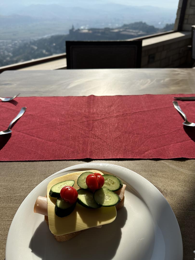 Kerculla Resort breakfast with a view Gjirokaster, Albania