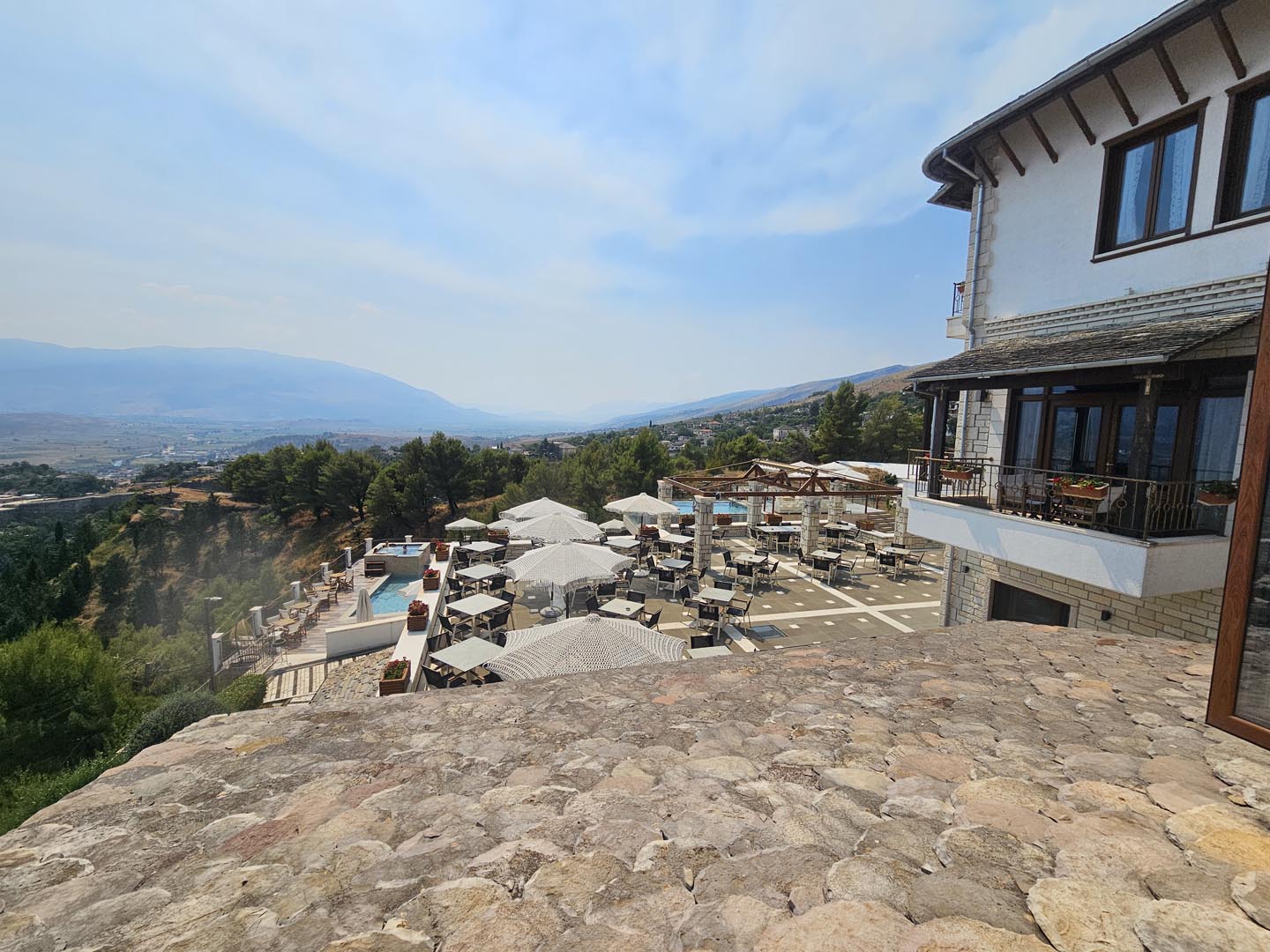 Kerculla Resort outdoor pool area Gjirokaster, Albania
