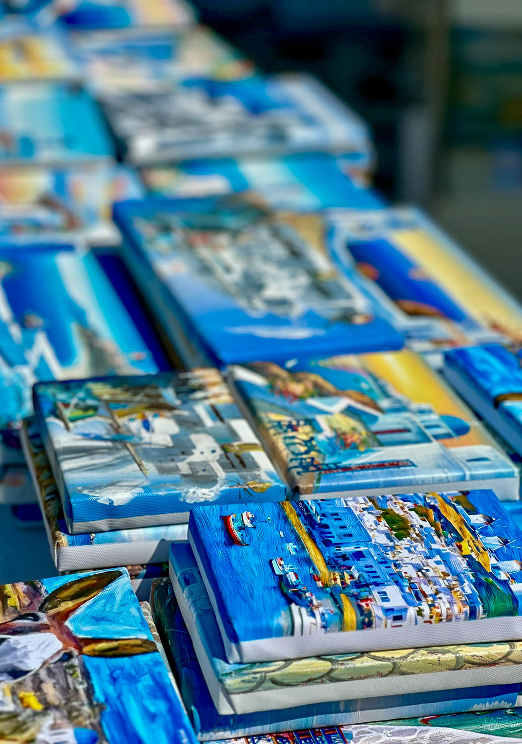 Local artisan artwork in Mykonos Town (Mykonos, Greece)