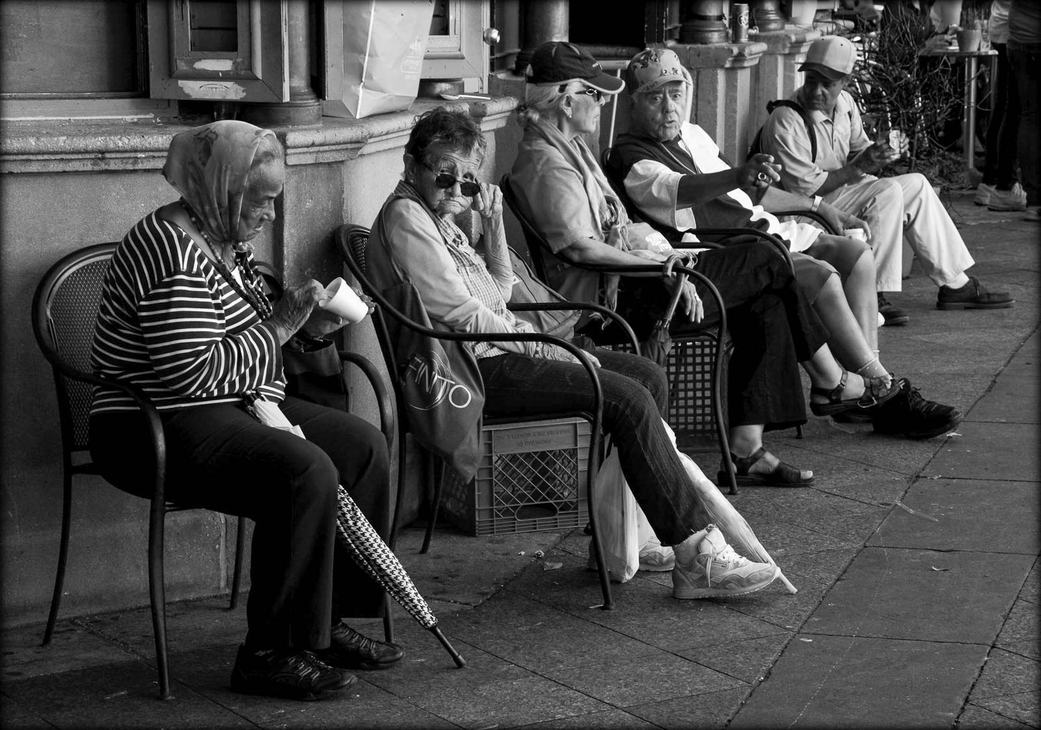 Relaxing local scene in Puerto Rico