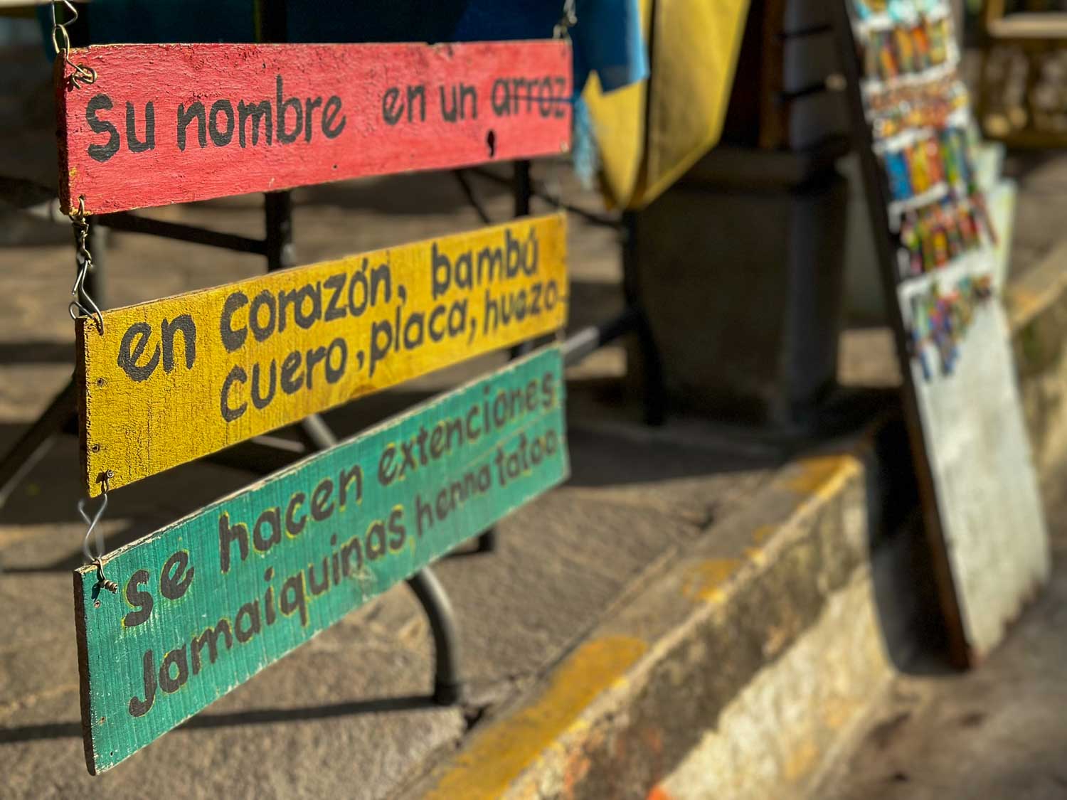 El Salvador Travel Tips: What to Know Before You Go 12 Menu outside Cafe El Sitio Ataco, El Salvador