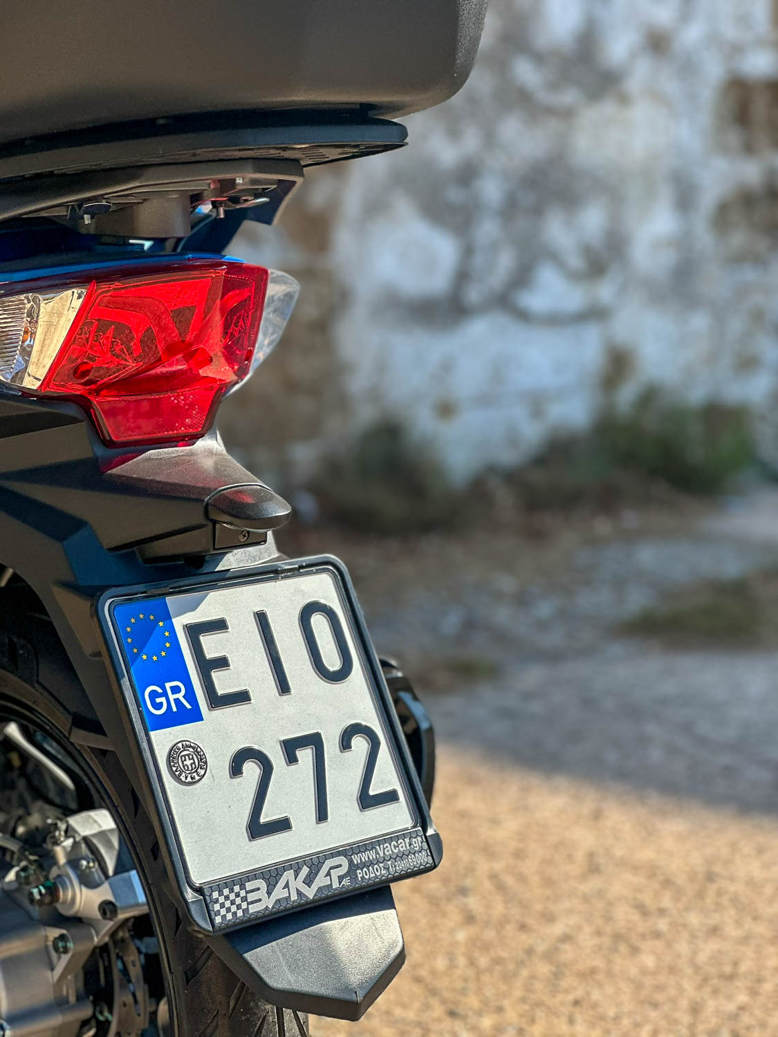 Getting around Rhodes on a motorbike!