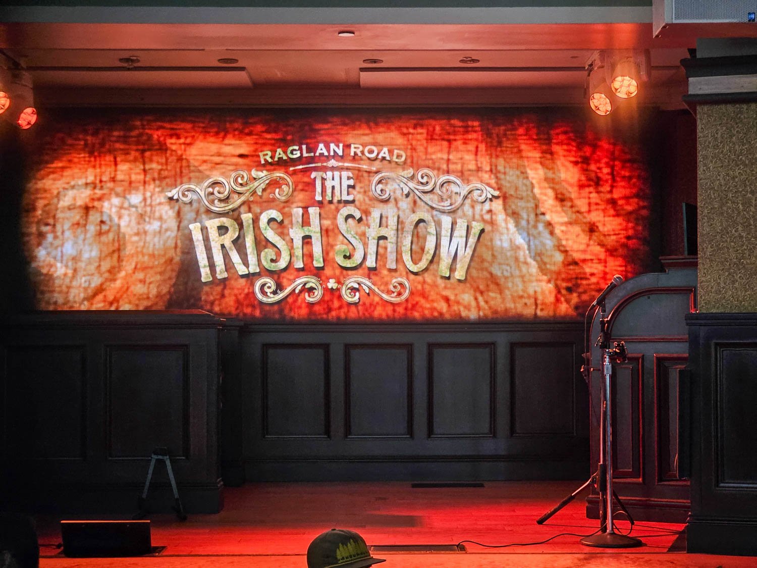 Raglan Road Irish Pub stage at Disney Springs