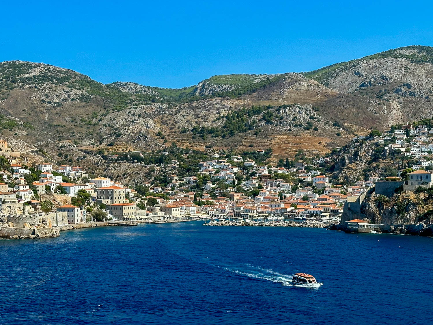 Stunning Hydra Town and harbor