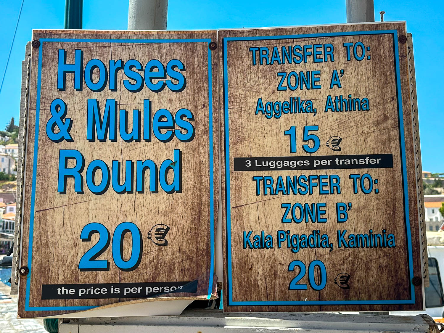 Hydra is a vehicle-free island.