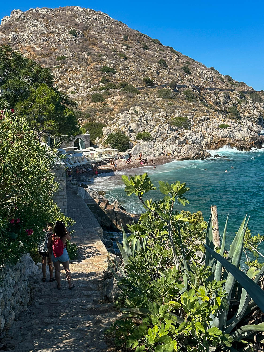View toward Kaminia Beach Hydra, Greece