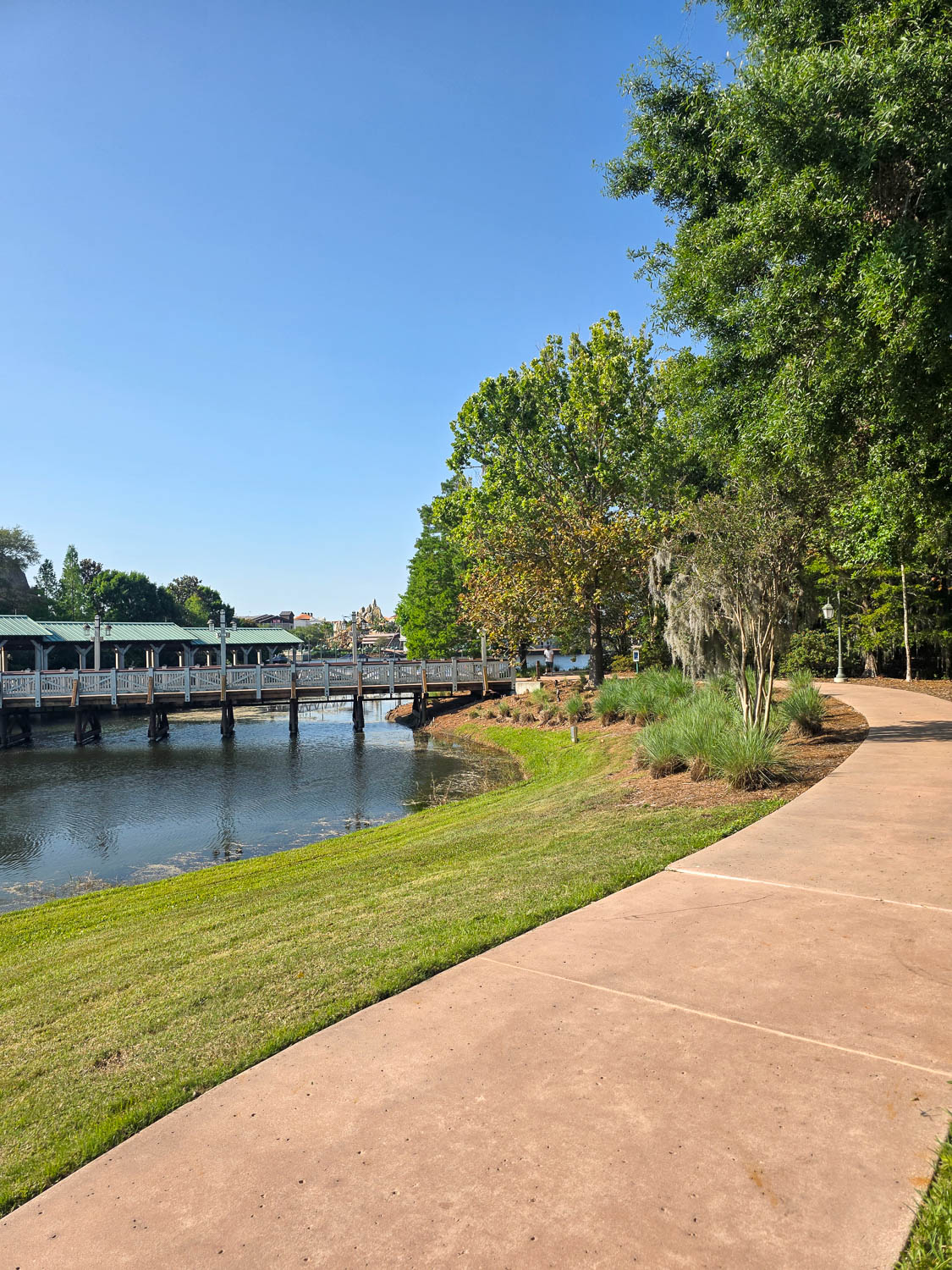 Walking path from Saratoga Springs Resort to Disney Springs entrance