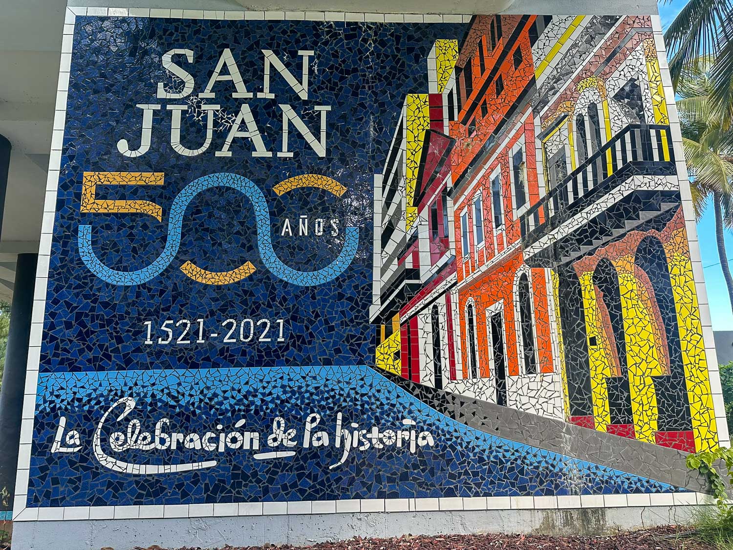 Entrance area to Escambrón Beach park and marine reserve in San Juan, Puerto Rico.