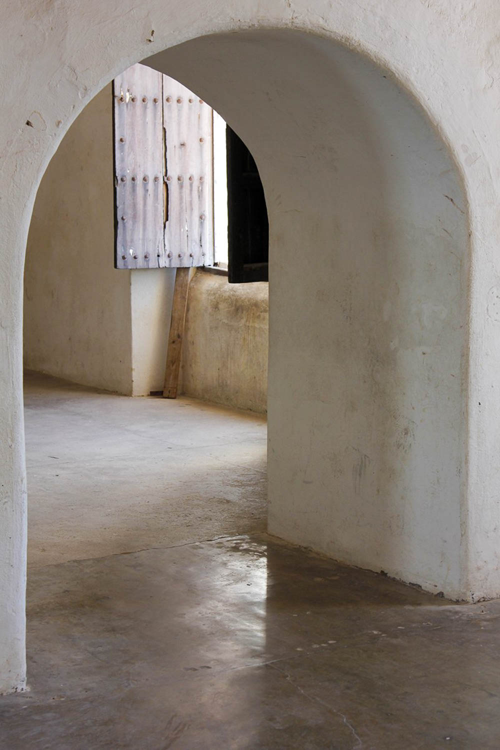 Interior passageways and stone architecture inside Castillo San Cristóbal (Old San Juan, Puerto Rico)