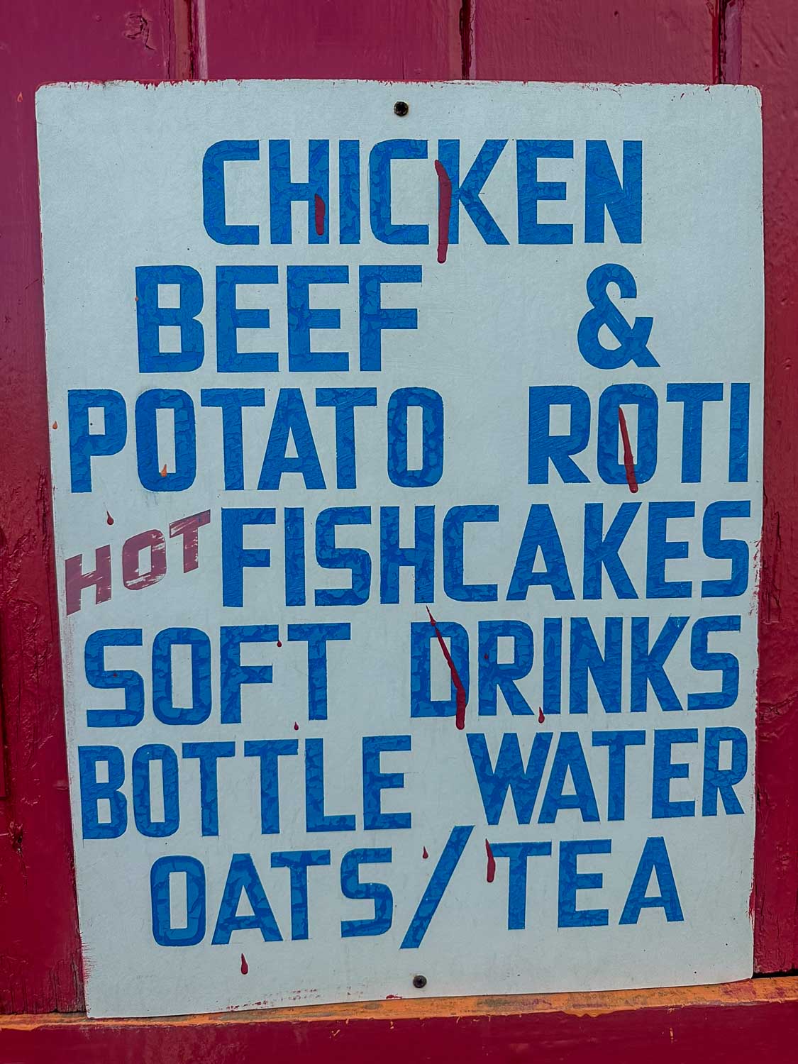 Bajan street food stalls Bridgetown, Barbados
