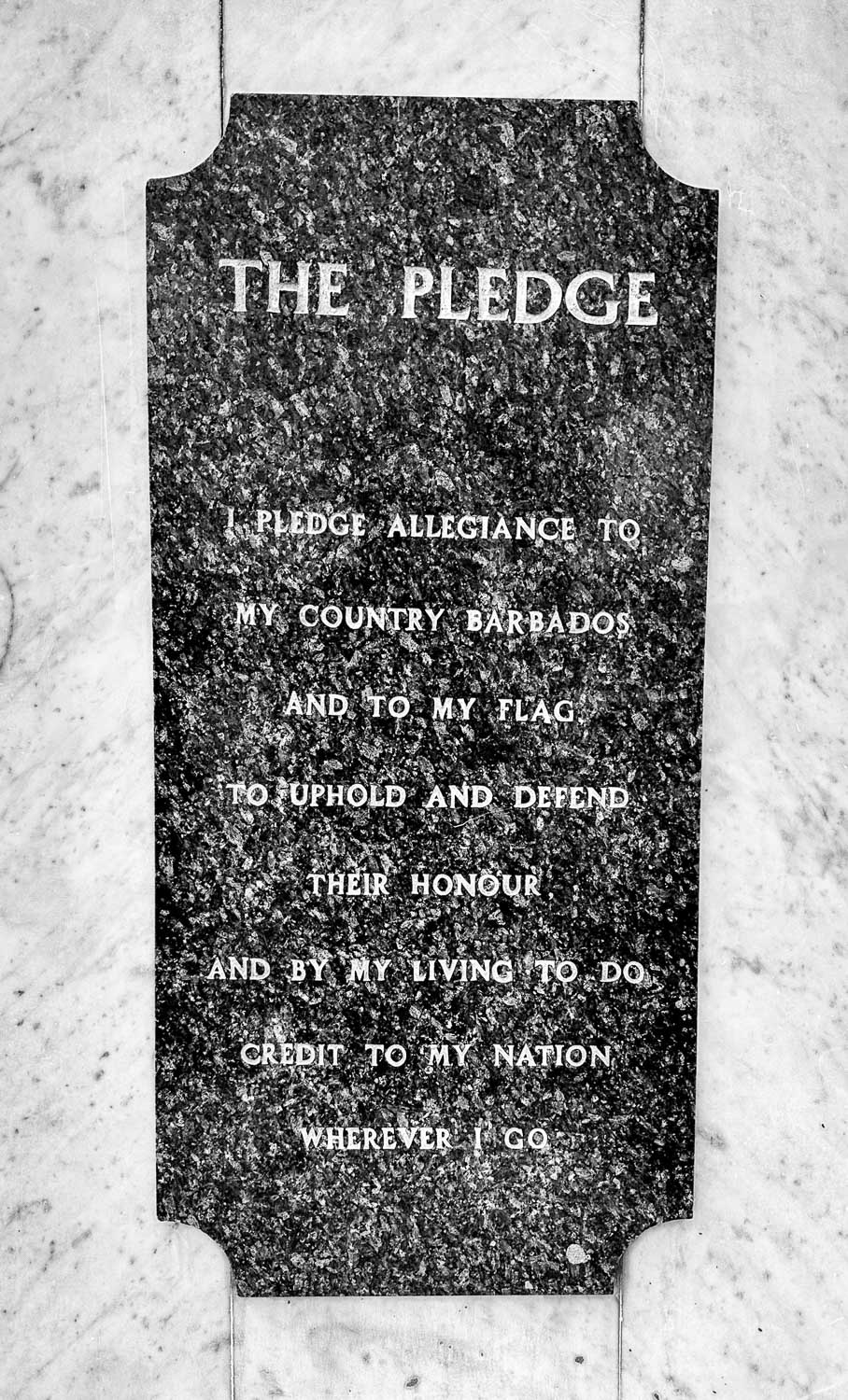 Chamberlain Bridge plaque Bridgetown, Barbados