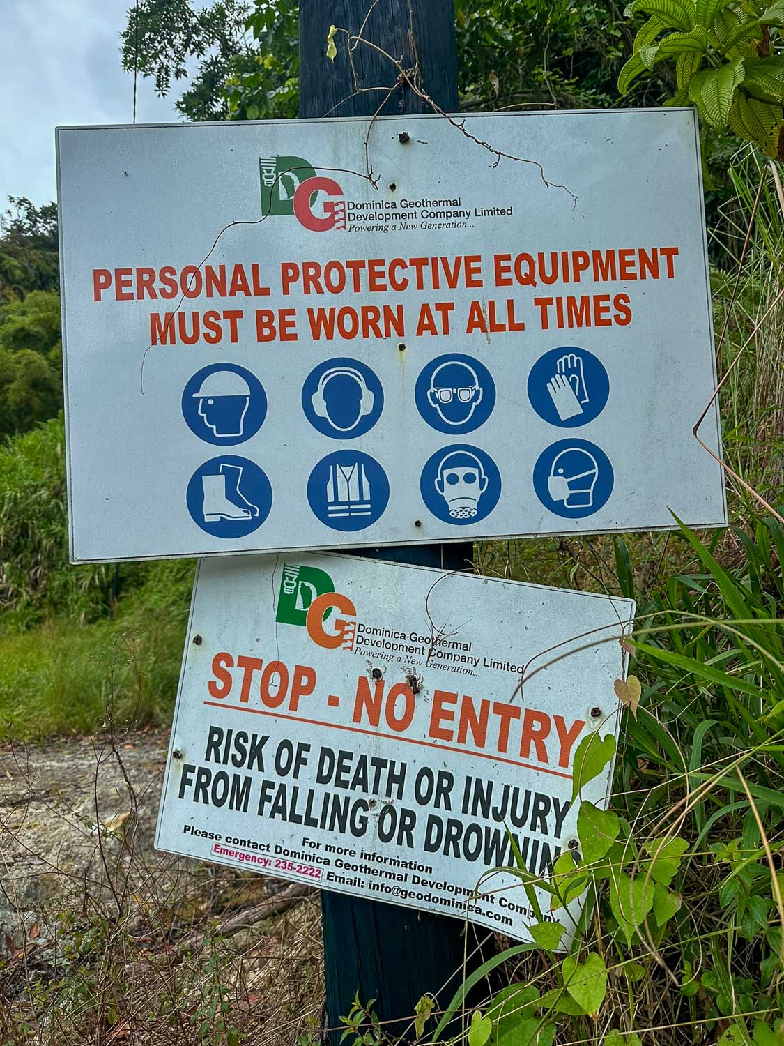 Follow local guidelines and signage to ensure your safety on the island