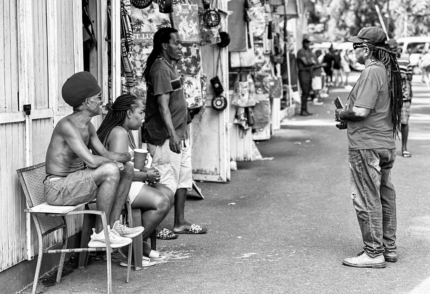 Hanging out with the locals Soufriere, St. Lucia