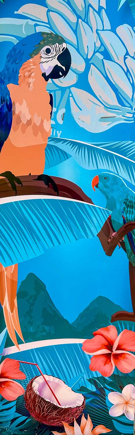 Local artwork St. Lucia Cruise Port