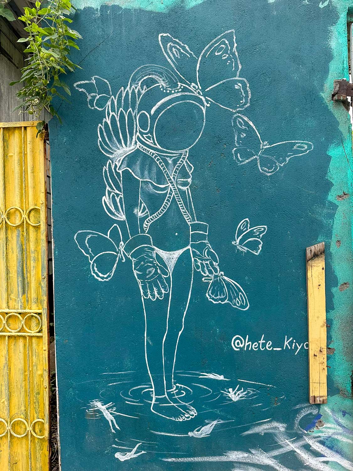 Mural in downtown Roseau Dominica