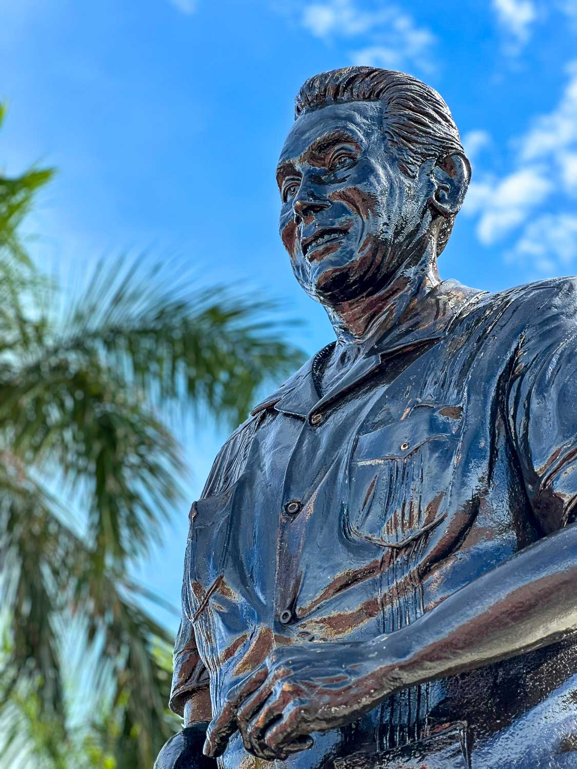 Statue of Dr. Claude Wathey Philipsburg Cruise Port, St. Maarten