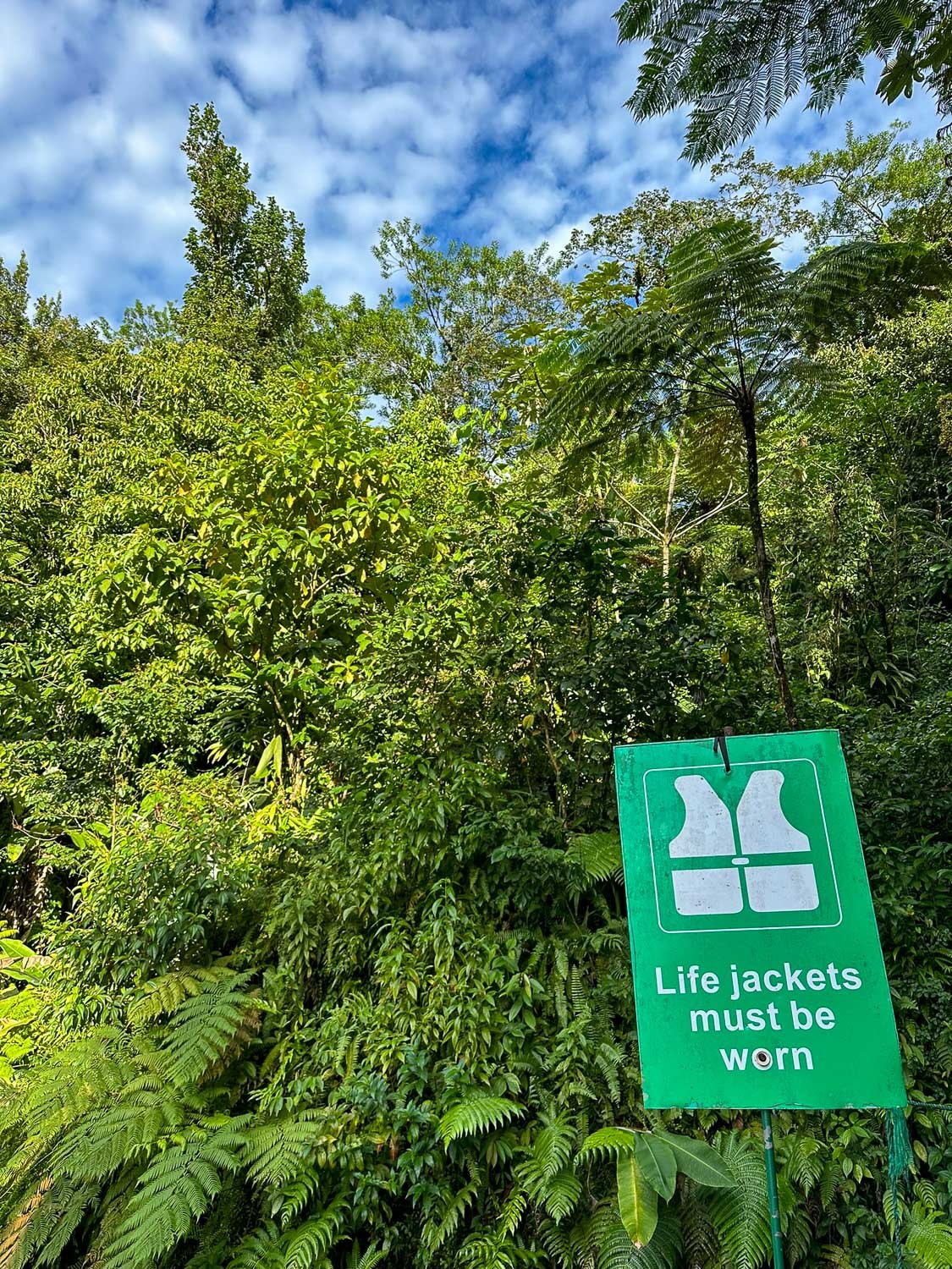 Volcanic river gorge at Titou Gorge in Morne Trois Pitons National Park