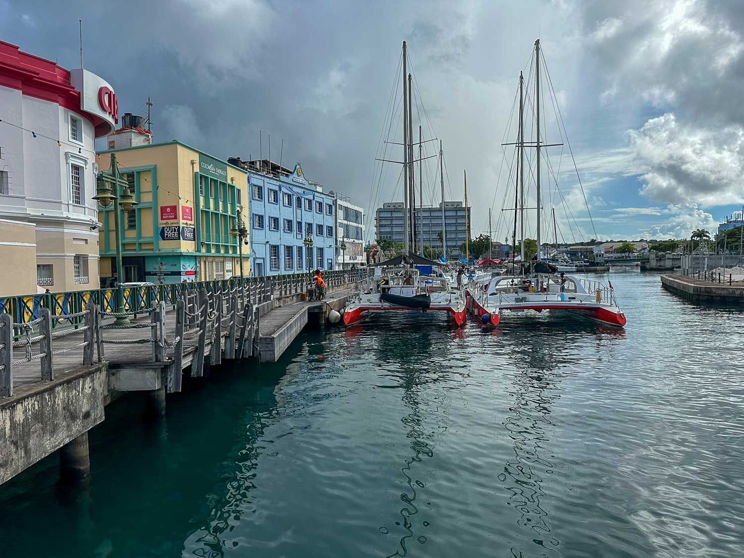 View down the Constitution River Bridgetown, Barbados