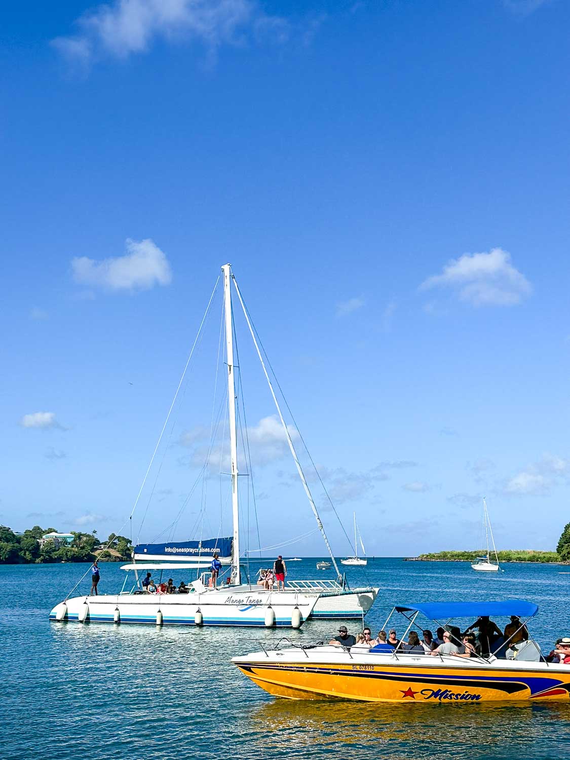 Water taxi to Castries St. Lucia