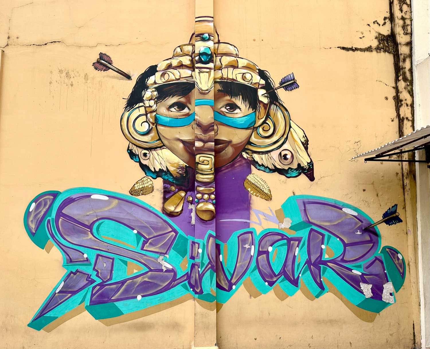 Street art near Plaza Morazan San Salvador, El Salvador