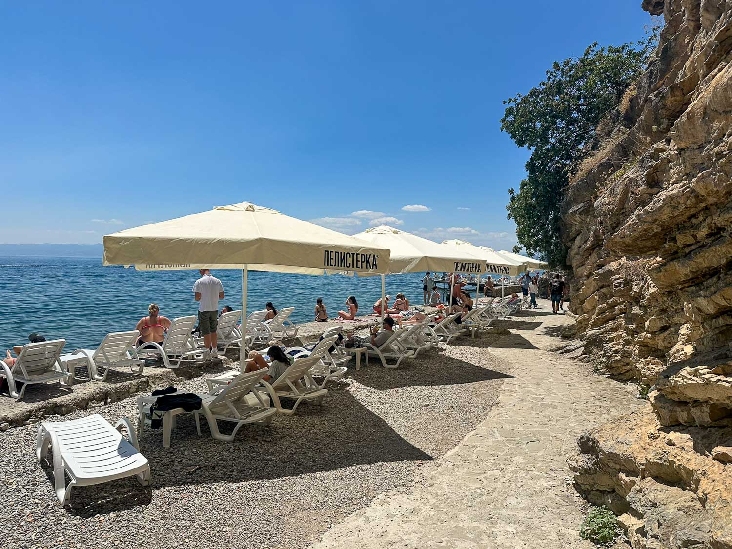 Beach Ohrid, North Macedonia