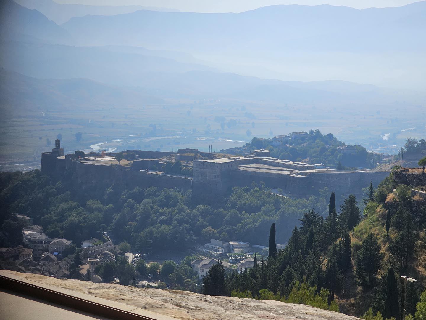 Castle walls Gjirokaster, Albania