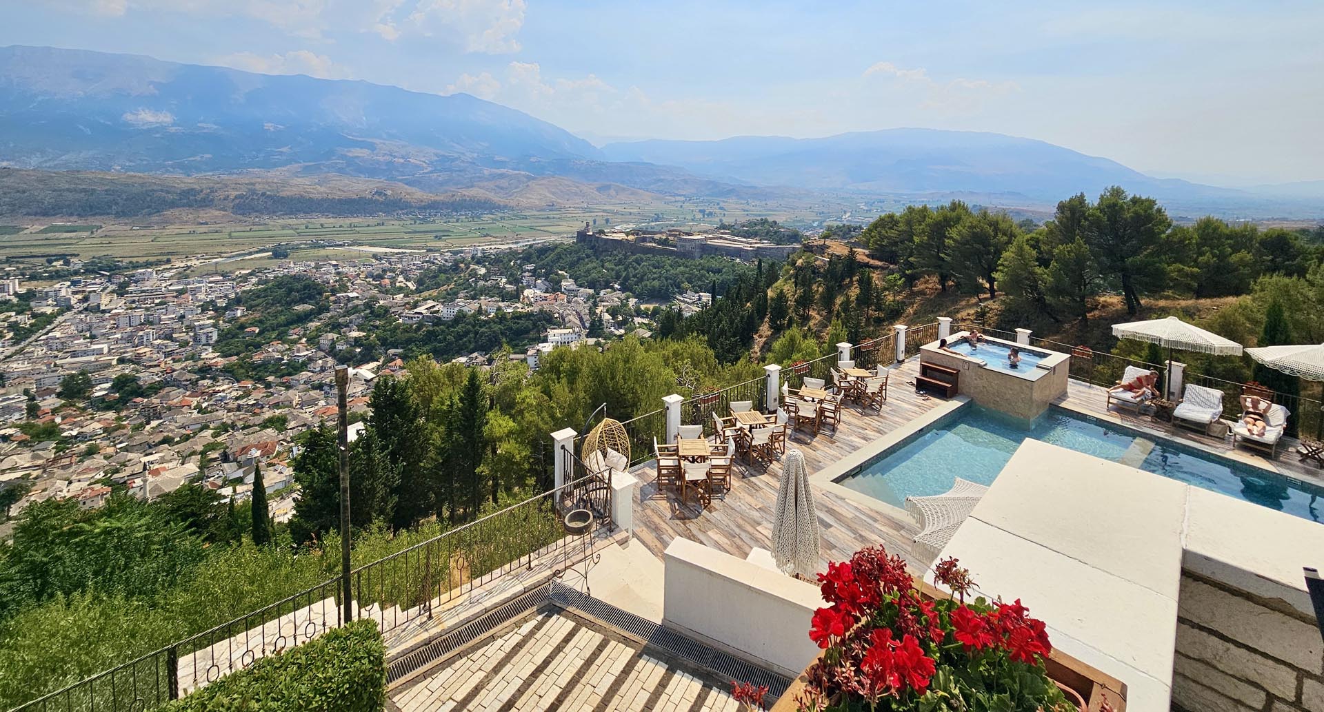 View from Kerculla Resort Gjirokaster, Albania