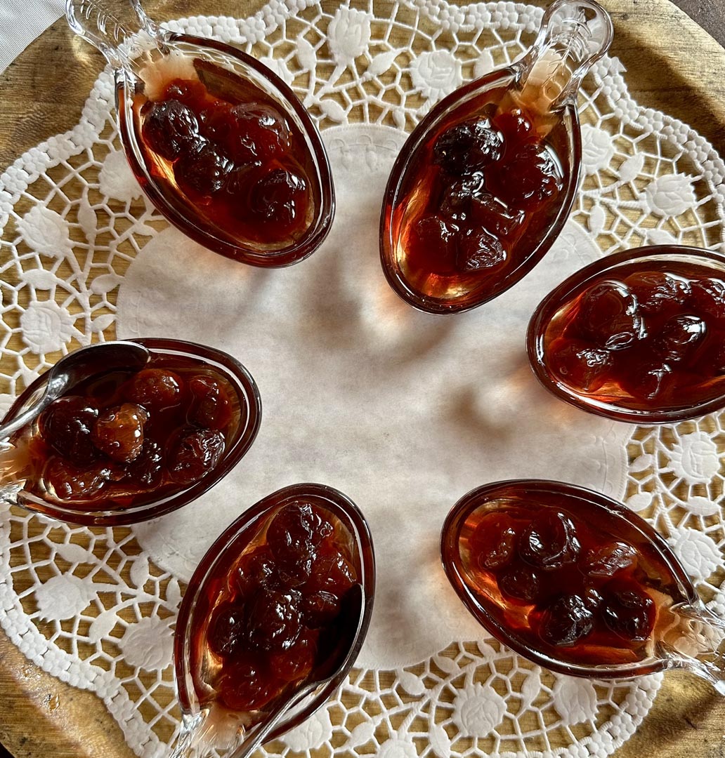 Homemade cherry jam, Kerculla Resort Gjirokaster, Albania