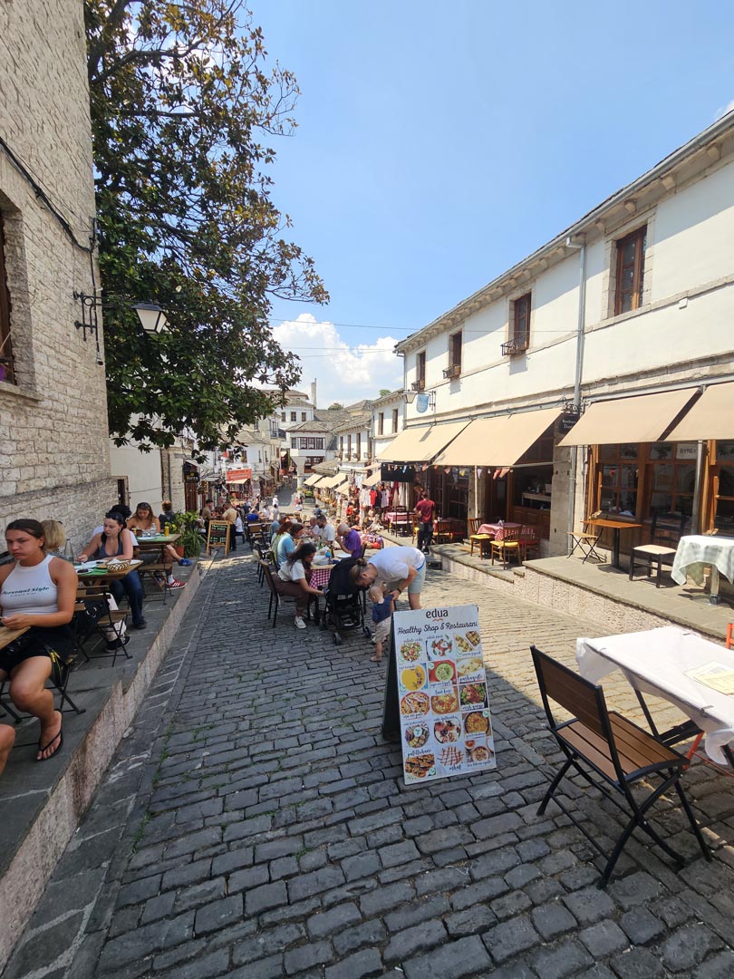 Old Town cobblestones Gjirokaster, Albania