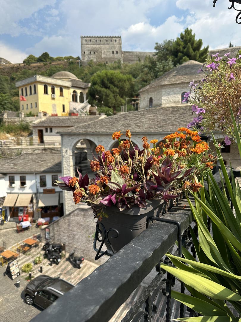 View from Hotel Alara’s rooftop Gjirokaster, Albania