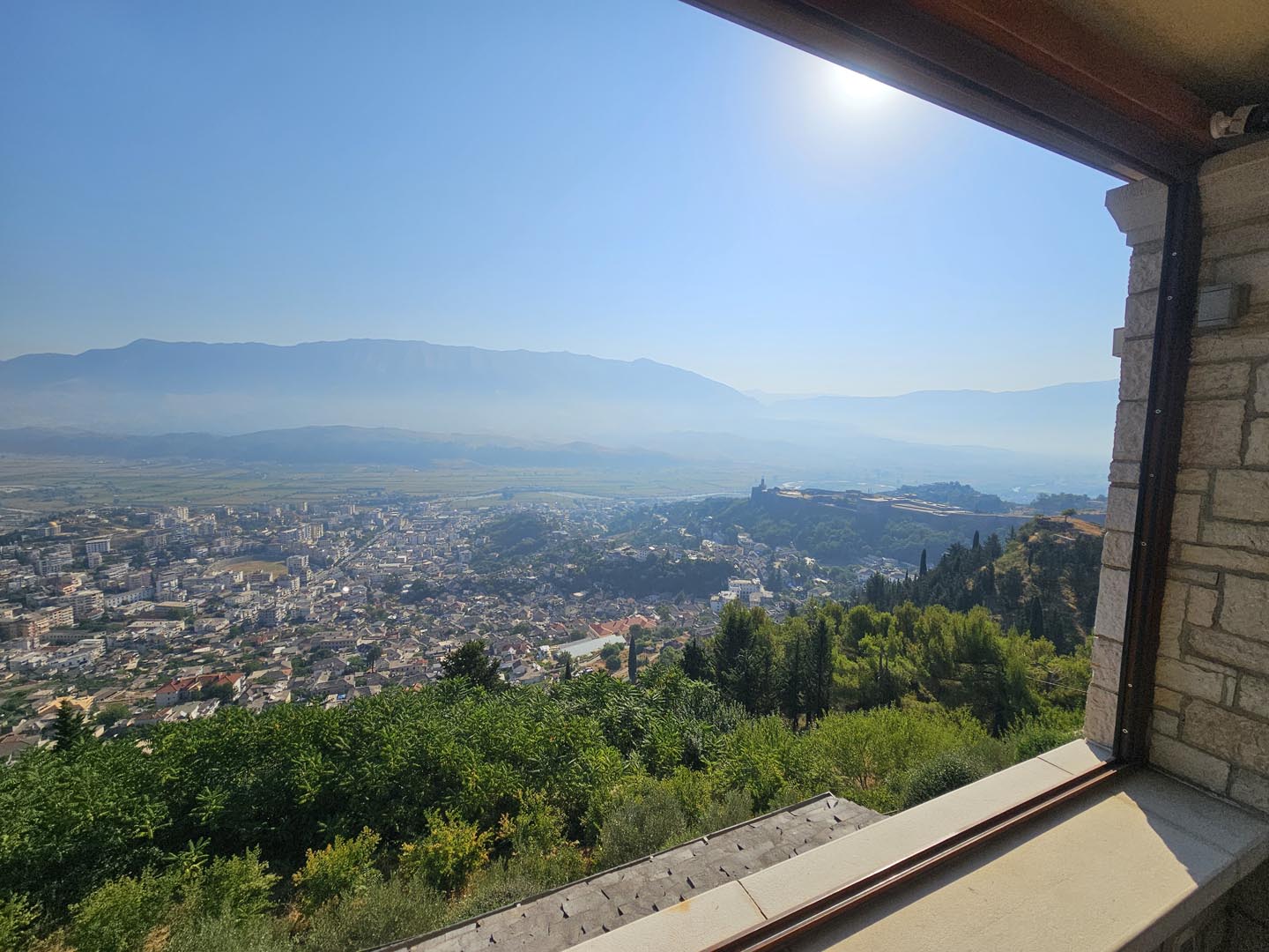 Kerculla Resort open window views Gjirokaster, Albania