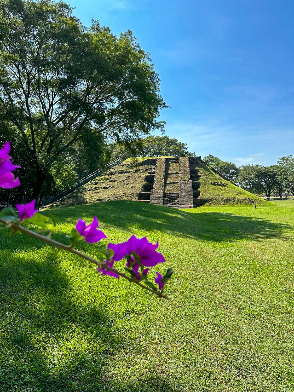Ancient ruins at Cihuatán Archaeological Park near San Salvador
