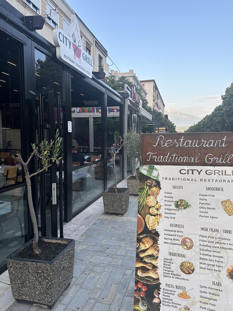 City Grill traditional restaurant Berat, Albania
