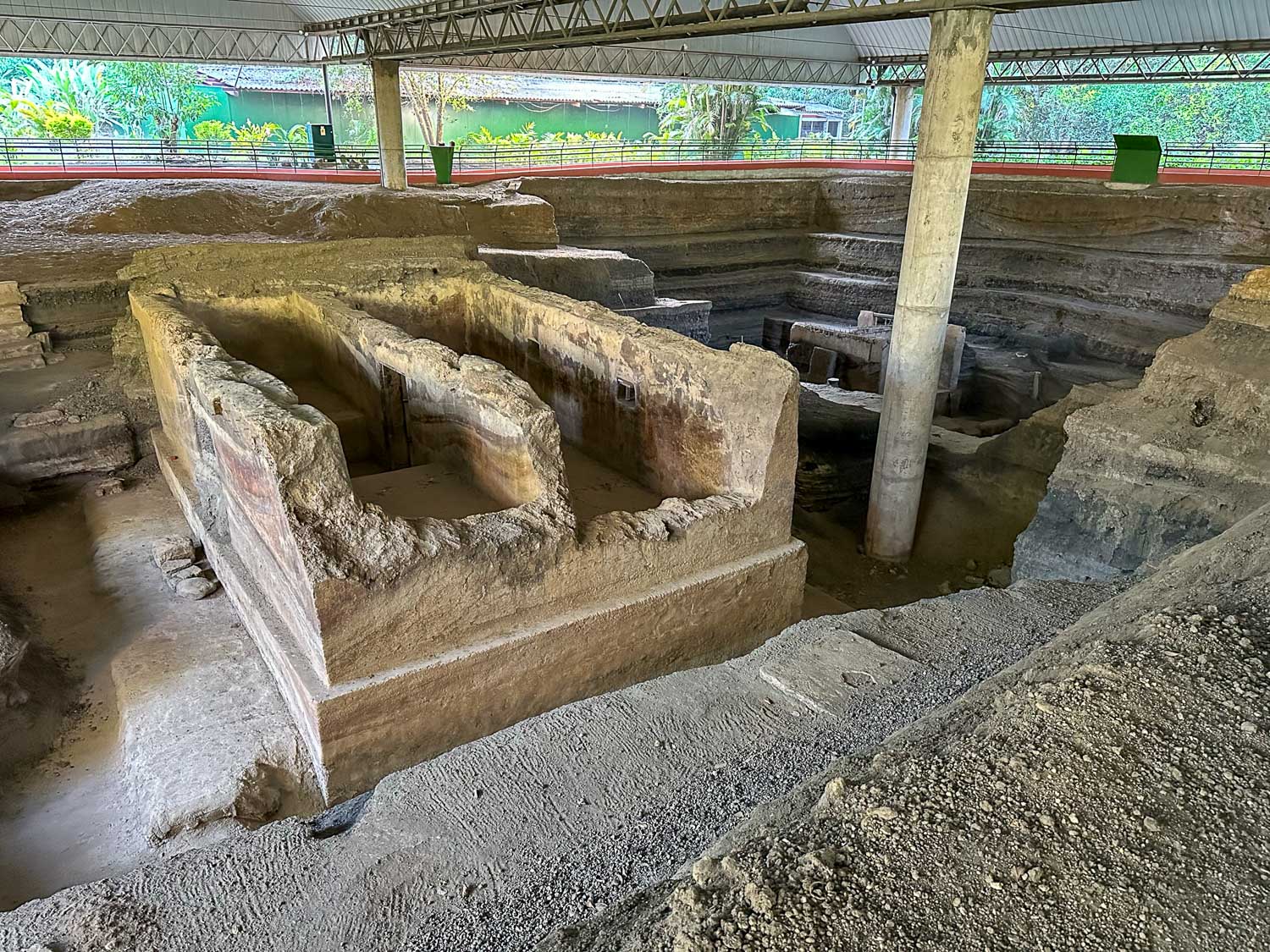 Preserved Mayan village ruins at Joya de Cerén UNESCO World Heritage Site
