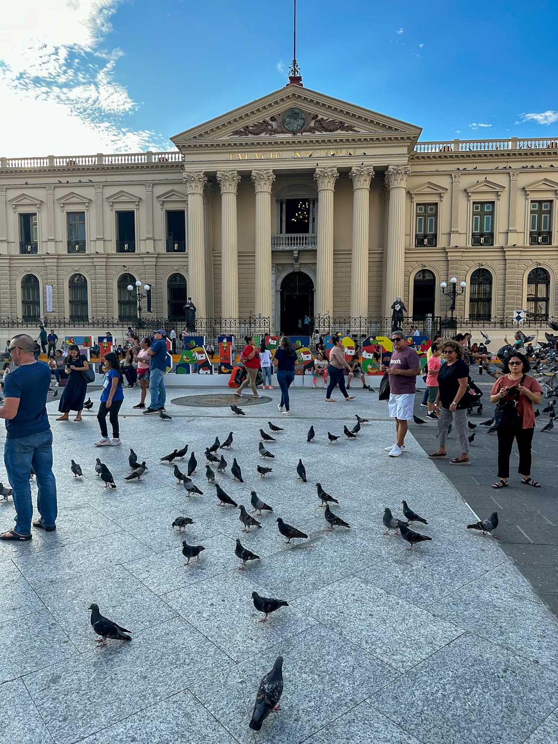 Historic National Palace building in San Salvador
