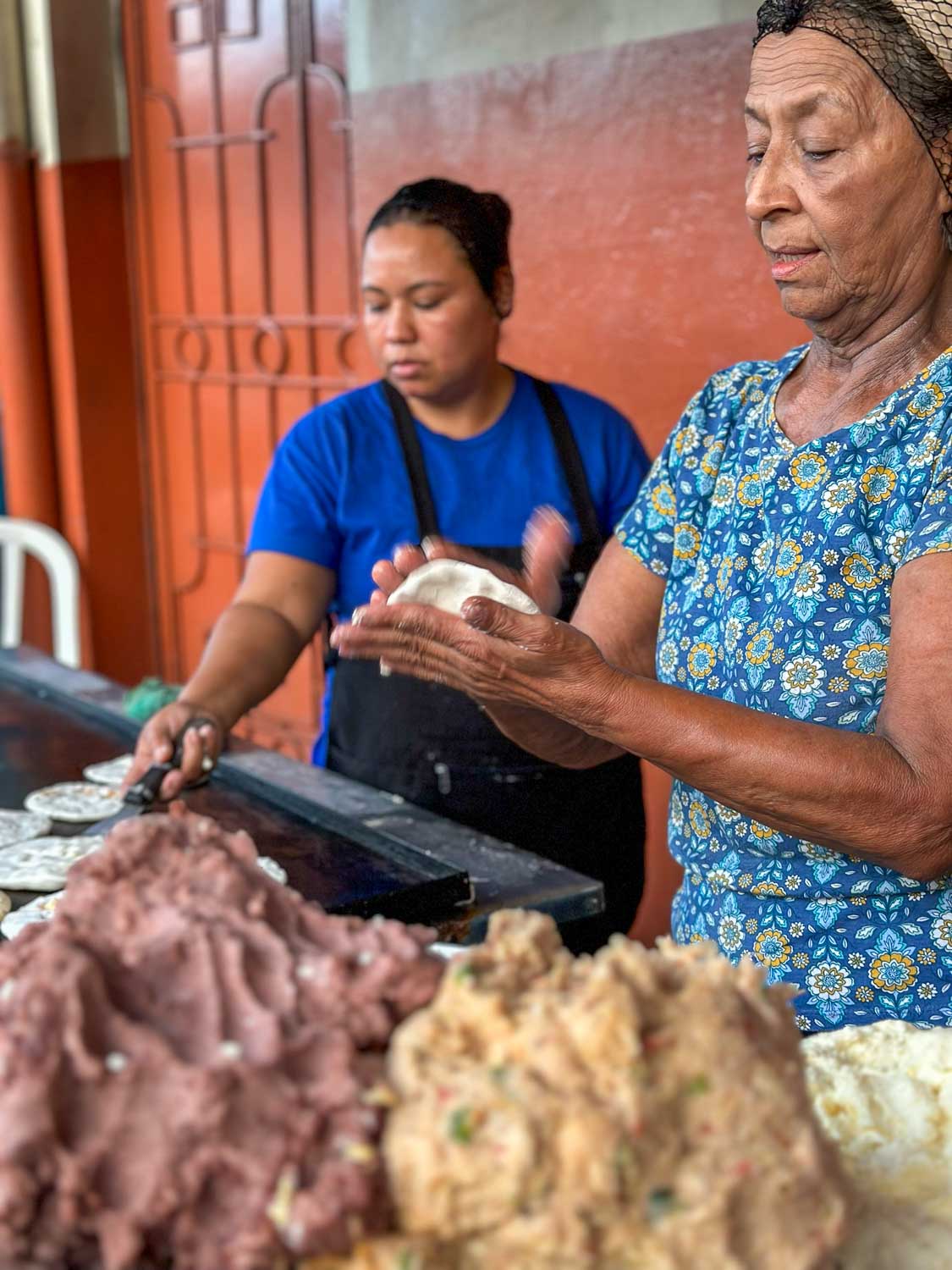 Pupusa making workshop El Salvador