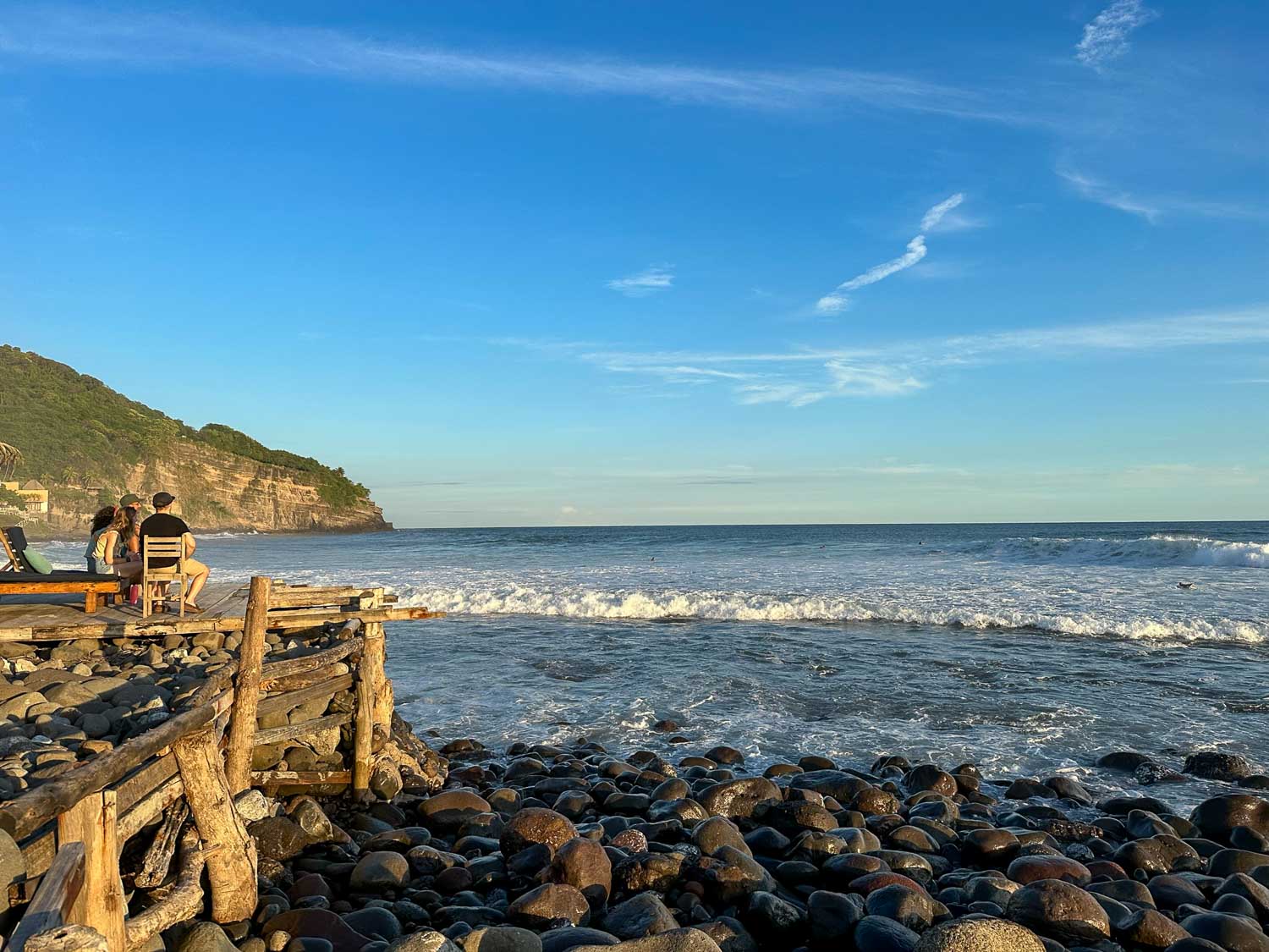 Ocean view from El Zonte, a laid-back surf town on El Salvador’s Pacific coast