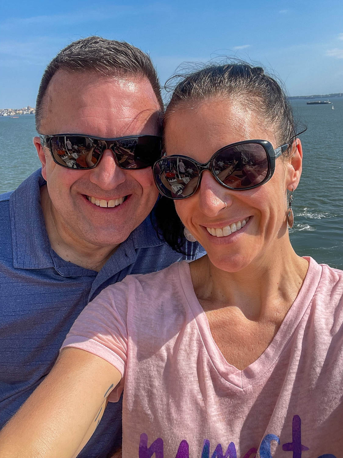 Beck and Mike on a cruise