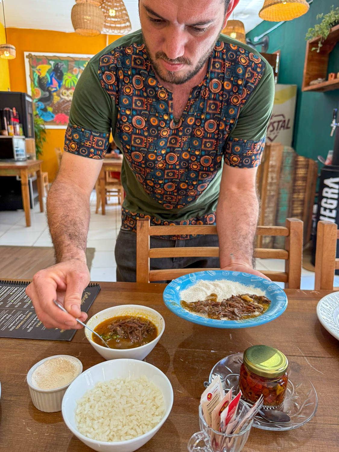 Traditional Brazilian dishes served with care reflecting local traditions in Morretes Brazil