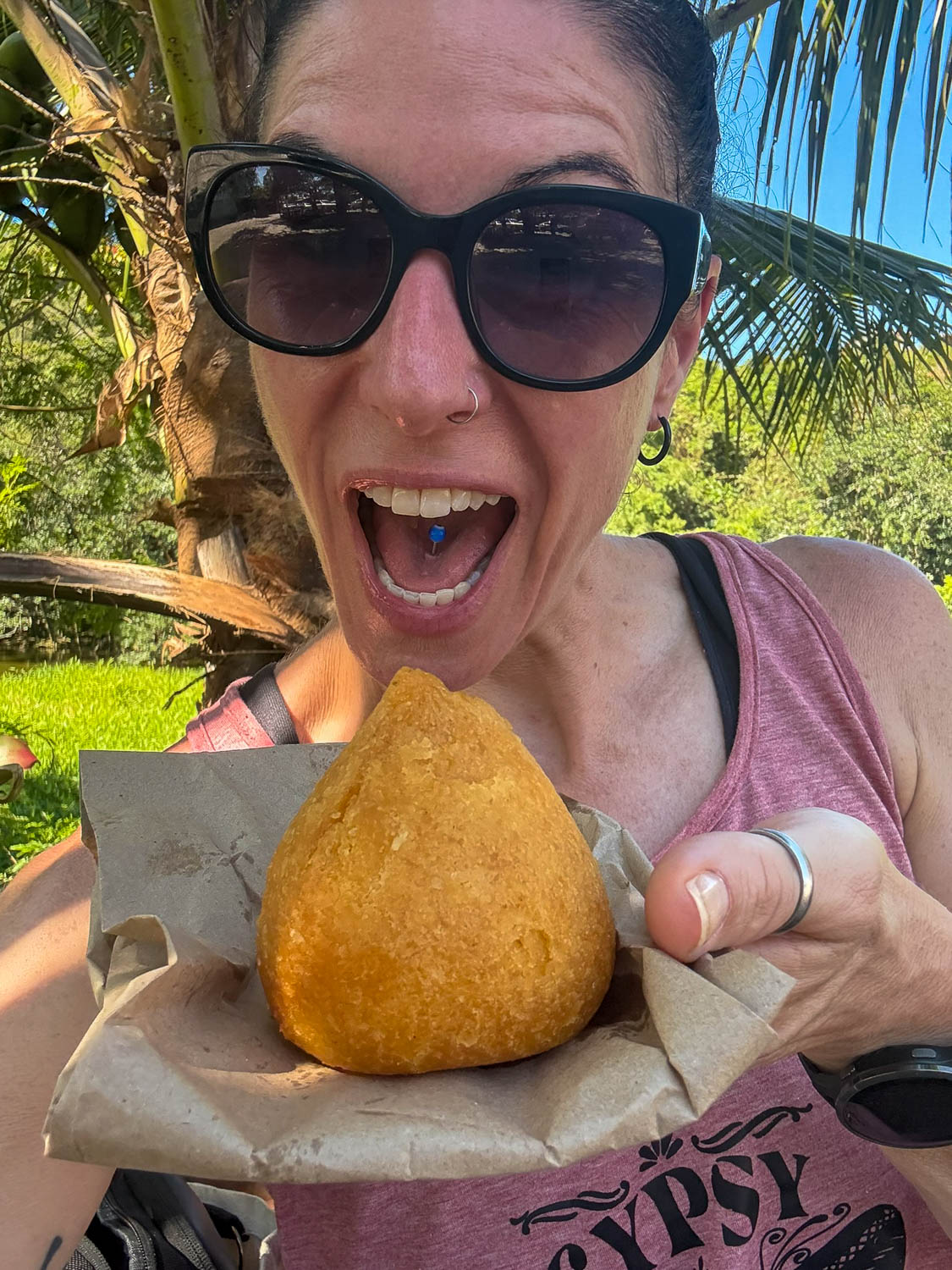 Traditional Brazilian Food: Iconic Dishes, Snacks, and Desserts 21 Coxinha Brazilian snack shaped like a chicken drumstick filled with shredded chicken